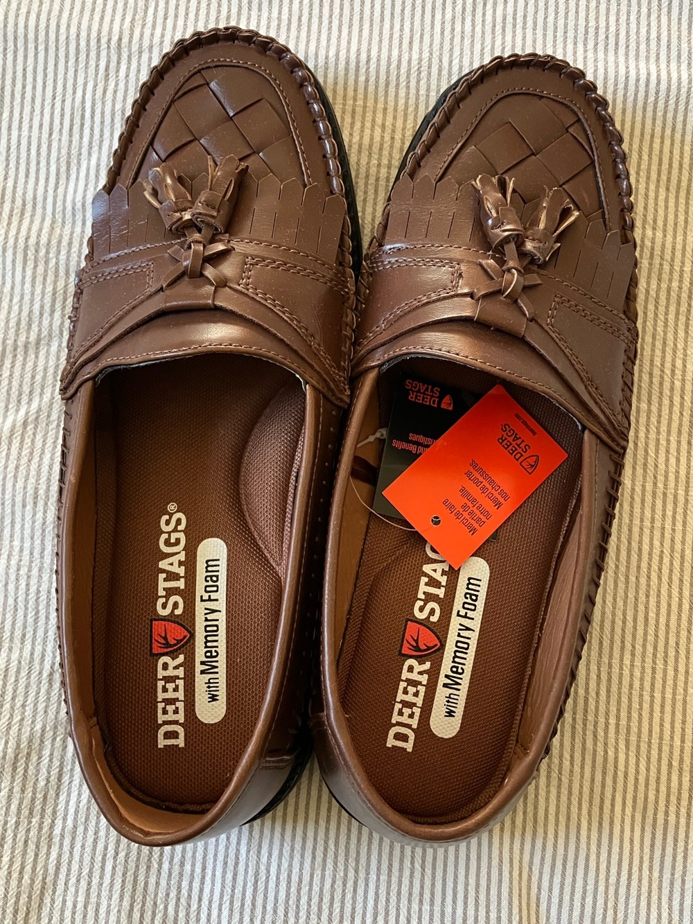 Deer Stags Herman Tassel Loafers NWT